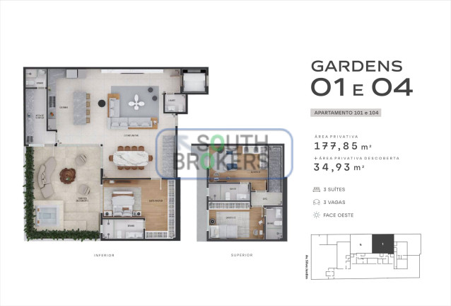 Imagem Apartamento com 4 Quartos à Venda, em água Verde - Curitiba Imagem Apartamento com 4 Quartos à Venda, em água Verde - Curitiba