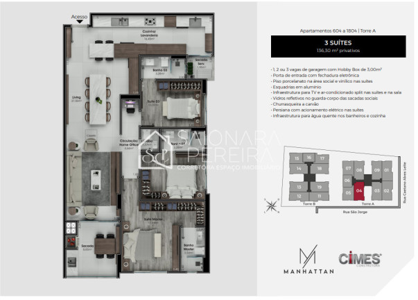 Imagem Apartamento com 3 Quartos à Venda, 133 m² em Floresta - São José