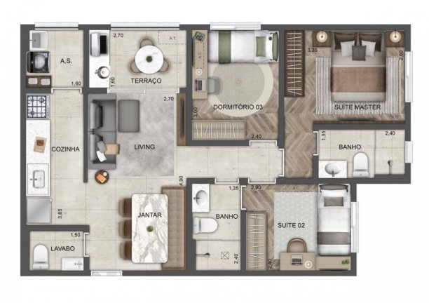 Imagem Apartamento com 3 Quartos à Venda, 70 m² em Butantã - São Paulo Imagem Apartamento com 3 Quartos à Venda, 70 m² em Butantã - São Paulo
