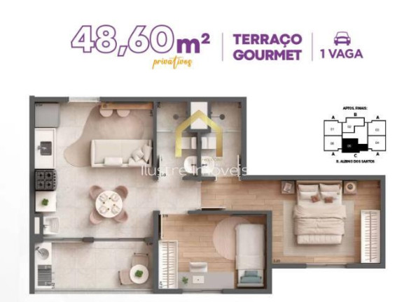 Imagem Apartamento com 2 Quartos à Venda, 41 m² em Centro - Osasco
