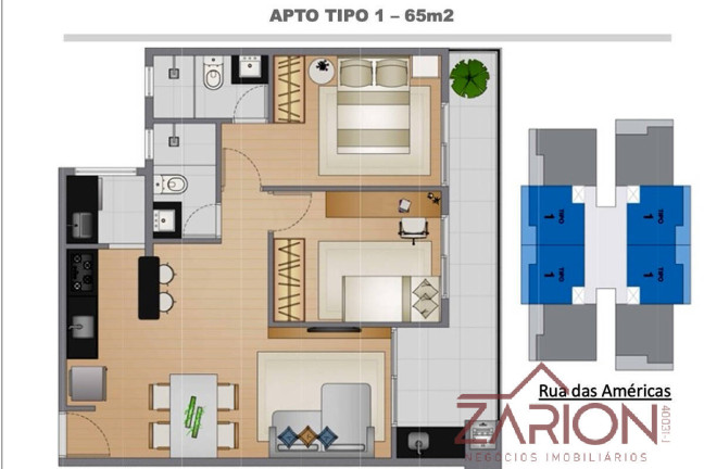 Imagem Apartamento com 2 Quartos à Venda, 65 m² em Toninhas - Ubatuba