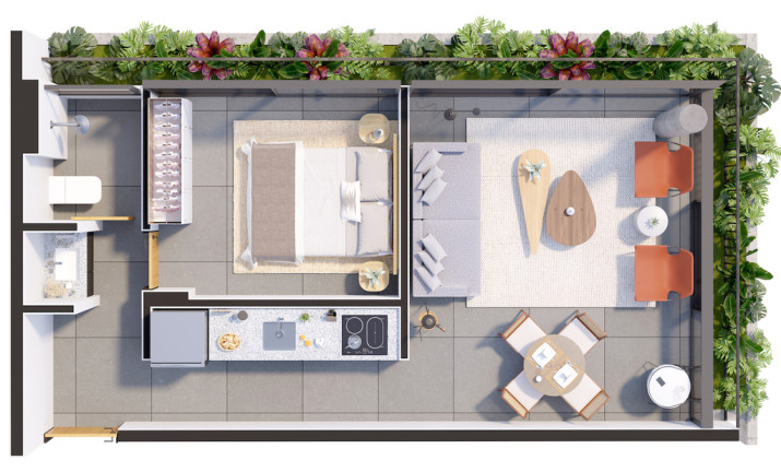 Imagem Apartamento com 1 Quarto à Venda, 46 m² em Brooklin Novo - São Paulo Imagem Apartamento com 1 Quarto à Venda, 46 m² em Brooklin Novo - São Paulo