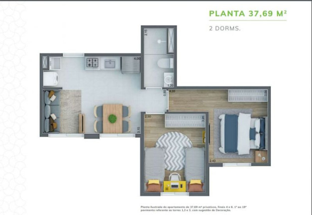 Imagem Apartamento com 1 Quarto à Venda, 36 m² em Jaguaribe - Osasco