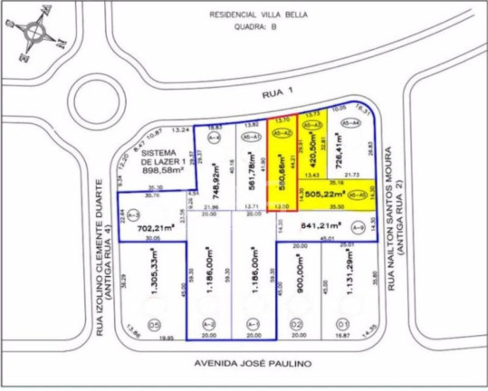 Terreno à Venda, 580 m² em Jardim América - Paulínia