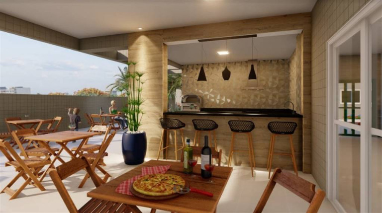Imagem Apartamento com 2 Quartos à Venda, 70 m² em Guilhermina - Praia Grande