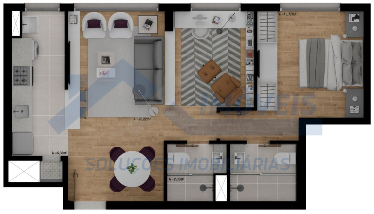 Imagem Imóvel com 3 Quartos à Venda, 83 m² em Passo Da Areia - Porto Alegre