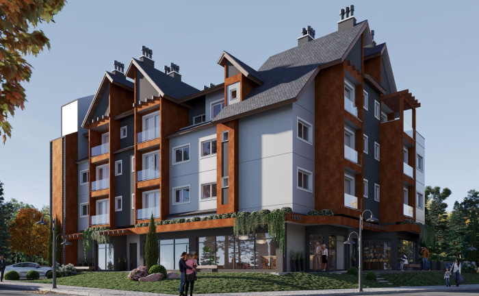 Imagem Apartamento com 1 Quarto à Venda, 56 m² em Av. Central - Gramado