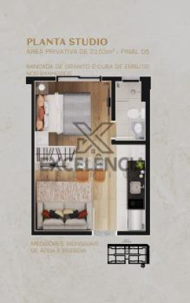 Imagem Apartamento com 1 Quarto à Venda, 23 m² em Capão Da Imbuia - Curitiba Imagem Apartamento com 1 Quarto à Venda, 23 m² em Capão Da Imbuia - Curitiba