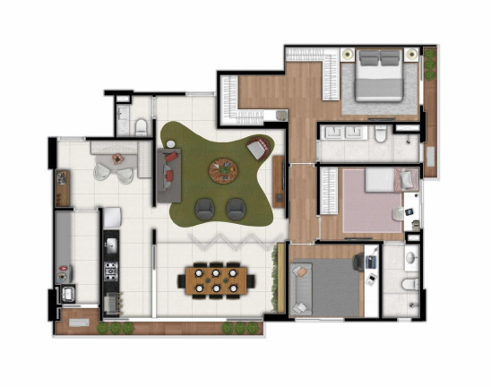 Imagem Apartamento com 3 Quartos à Venda, 130 m² em Jardim América - Goiânia