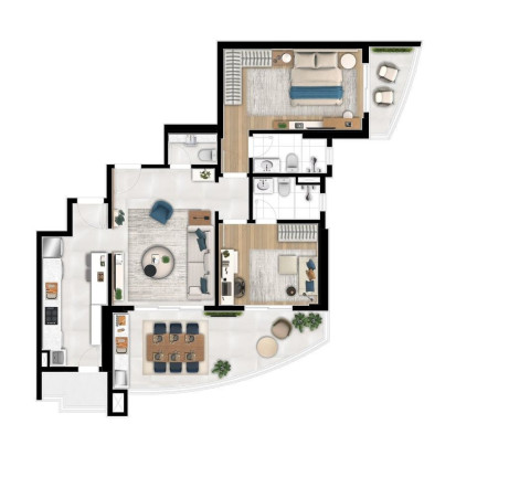 Imagem Apartamento com 2 Quartos à Venda, 113 m² em Ponta Da Praia - Santos