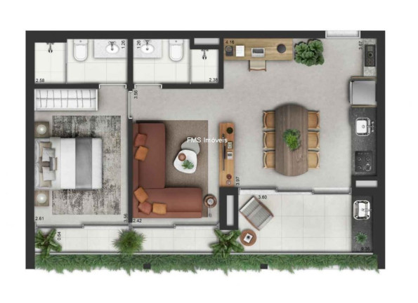 Imagem Imóvel com 2 Quartos à Venda, 63 m² em Campo Belo - São Paulo Imagem Imóvel com 2 Quartos à Venda, 63 m² em Campo Belo - São Paulo