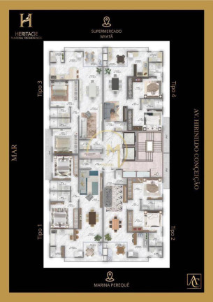 Imagem Apartamento com 2 Quartos à Venda, 97 m² em Perequê - Porto Belo Imagem Apartamento com 2 Quartos à Venda, 97 m² em Perequê - Porto Belo