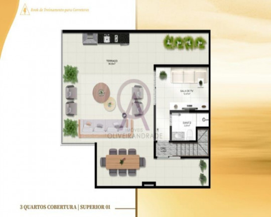 Imagem Imóvel com 1 Quarto à Venda, 45 m² em Piatã - Salvador