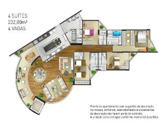 Imagem Apartamento com 4 Quartos à Venda, 232 m² em Vila Assunção - Santo André Imagem Apartamento com 4 Quartos à Venda, 232 m² em Vila Assunção - Santo André