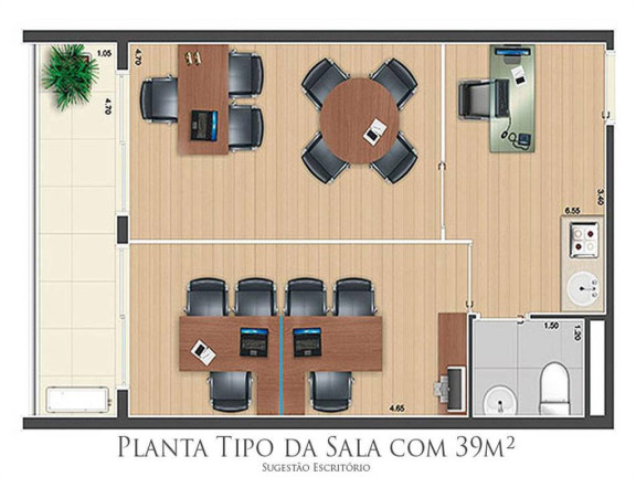 Imagem Sala Comercial à Venda, 39 m² em Boqueirão - Praia Grande Imagem Sala Comercial à Venda, 39 m² em Boqueirão - Praia Grande