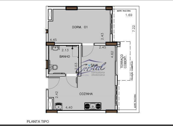 Imagem Studio com 1 Quarto à Venda, 44 m² em Butantã - São Paulo