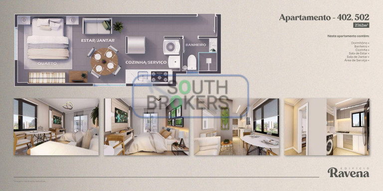 Imagem Apartamento com 2 Quartos à Venda, 27 m² em Hauer - Curitiba