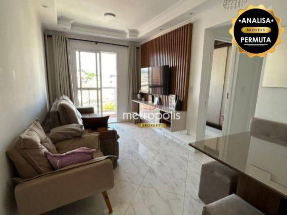 Apartamento com 2 Quartos à Venda, 57 m² em Vila Curuçá - Santo André