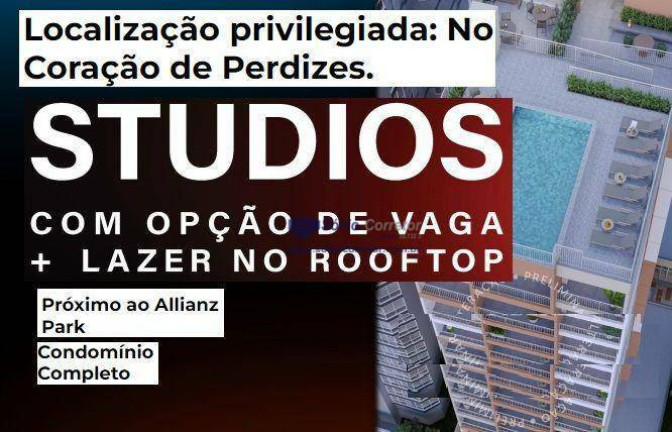 Imagem Studio com 1 Quarto à Venda, 26 m² em Perdizes - São Paulo