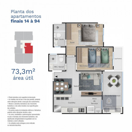 Imagem Apartamento com 2 Quartos à Venda, 73 m² em Centro - Itanhaém Imagem Apartamento com 2 Quartos à Venda, 73 m² em Centro - Itanhaém