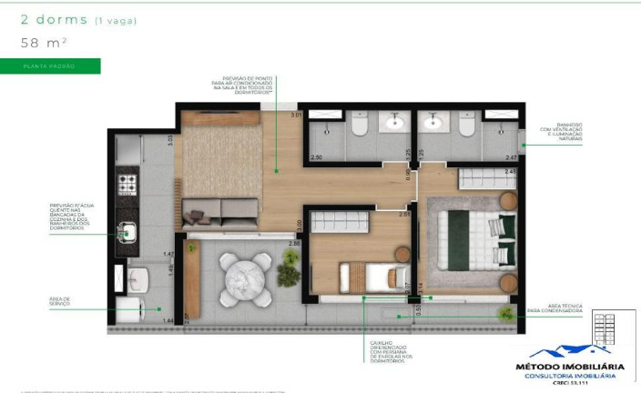 Imagem Apartamento com 2 Quartos à Venda, 58 m² em Vila Mariana - São Paulo