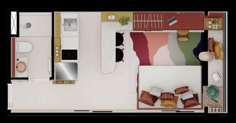 Imagem Apartamento com 1 Quarto à Venda, 34 m² em Campo Belo - São Paulo