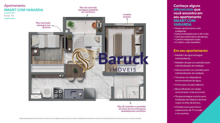 Imagem Apartamento com 2 Quartos à Venda, 34 m² em Vila Moinho Velho - São Paulo
