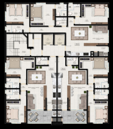 Imagem Apartamento com 2 Quartos à Venda, 80 m² em Perequê - Porto Belo