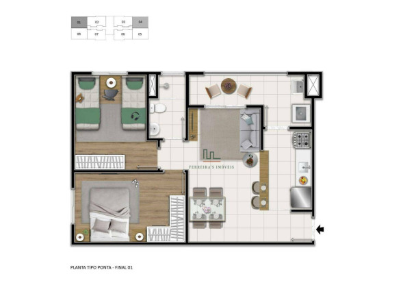 Imagem Cobertura com 2 Quartos à Venda, 94 m² em Fátima - Niterói