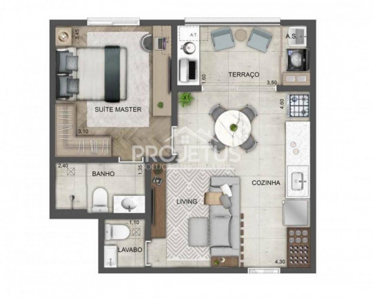 Imagem Apartamento com 3 Quartos à Venda, 35 m² em Instituto De Previdência - São Paulo