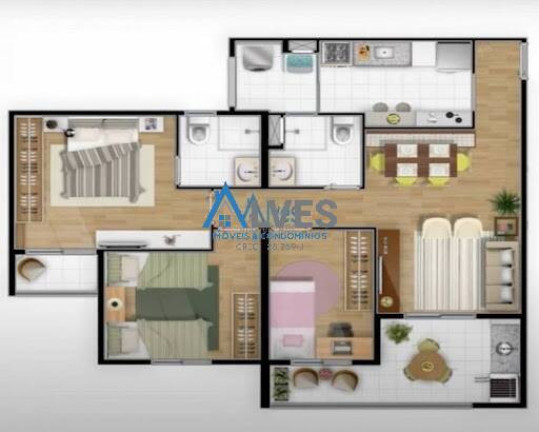 Imagem Apartamento com 2 Quartos à Venda, 80 m² em Rudge Ramos - São Bernardo Do Campo