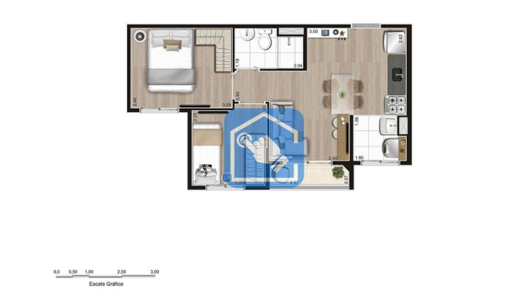 Imagem Apartamento com 2 Quartos à Venda, 37 m² em Parque Ipê - São Paulo Imagem Apartamento com 2 Quartos à Venda, 37 m² em Parque Ipê - São Paulo