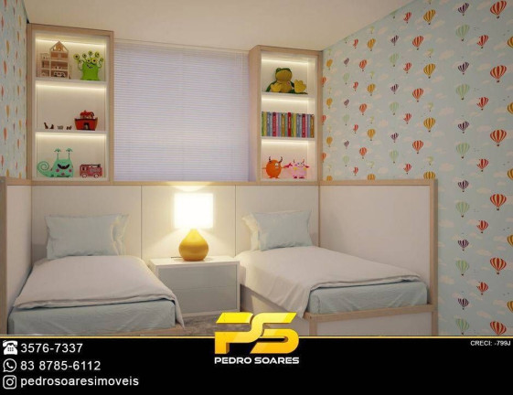 Apartamento com 1 Quarto à Venda, 43 m² em Jardim Cidade Universitária - João Pessoa