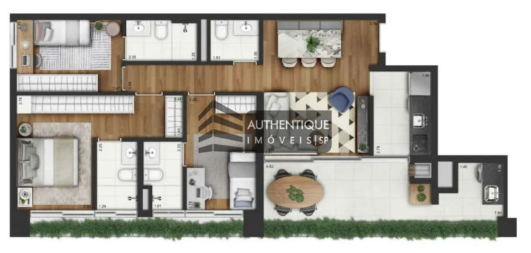 Imagem Apartamento com 3 Quartos à Venda, 105 m² em Campo Belo - São Paulo Imagem Apartamento com 3 Quartos à Venda, 105 m² em Campo Belo - São Paulo
