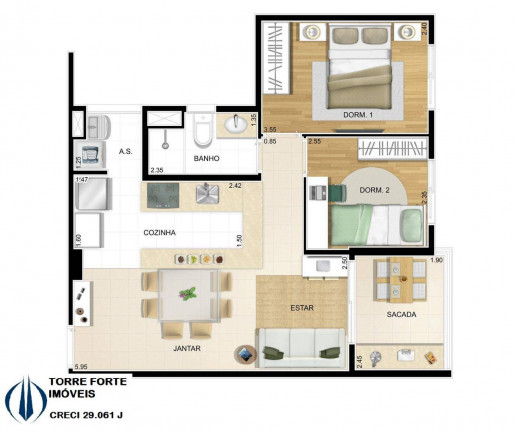Imagem Apartamento com 2 Quartos à Venda, 56 m² em Sapopemba - São Paulo