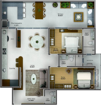 Imagem Apartamento com 2 Quartos à Venda, 81 m² em Centro - Navegantes Imagem Apartamento com 2 Quartos à Venda, 81 m² em Centro - Navegantes