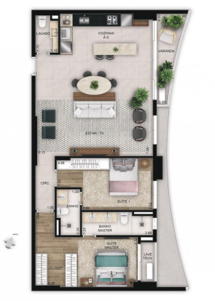 Imagem Apartamento com 3 Quartos à Venda, 100 m² em Serrinha - Goiânia