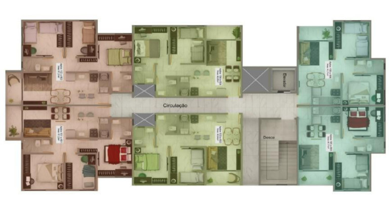 Imagem Apartamento com 2 Quartos à Venda, 46 m² em Tambiá - João Pessoa Imagem Apartamento com 2 Quartos à Venda, 46 m² em Tambiá - João Pessoa