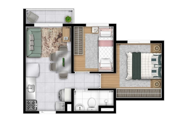 Imagem Apartamento com 2 Quartos à Venda, 31 m² em Itaquera - São Paulo Imagem Apartamento com 2 Quartos à Venda, 31 m² em Itaquera - São Paulo