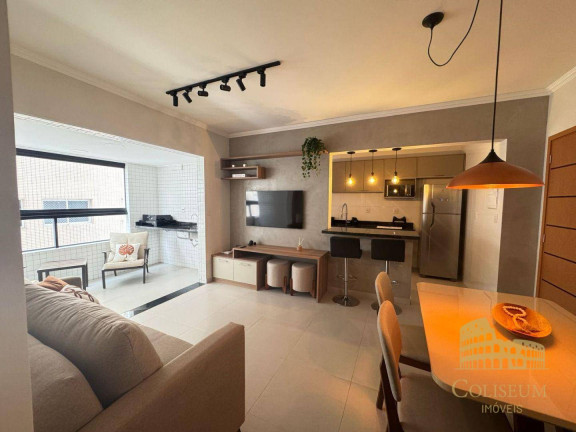 Apartamento com 2 Quartos para Alugar, 74 m² em Canto Do Forte - Praia Grande