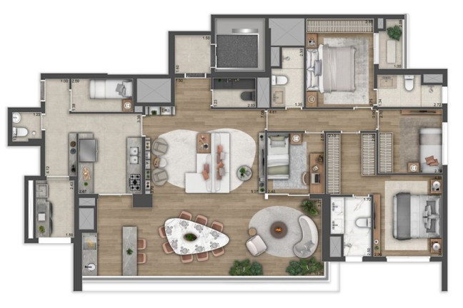 Imagem Apartamento com 4 Quartos à Venda, 164 m² em Brooklin Novo - São Paulo Imagem Apartamento com 4 Quartos à Venda, 164 m² em Brooklin Novo - São Paulo