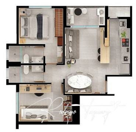 Imagem Apartamento com 2 Quartos à Venda, 58 m² em Setor Sudoeste - Goiânia