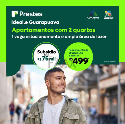 Apartamento com 2 Quartos à Venda, 40 m² em Morro Alto - Guarapuava