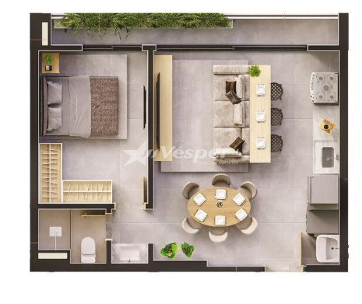 Imagem Apartamento com 1 Quarto à Venda, 50 m² em Setor Pedro Ludovico - Goiânia