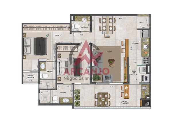 Imagem Apartamento com 2 Quartos à Venda, 67 m² em Toninhas - Ubatuba Imagem Apartamento com 2 Quartos à Venda, 67 m² em Toninhas - Ubatuba