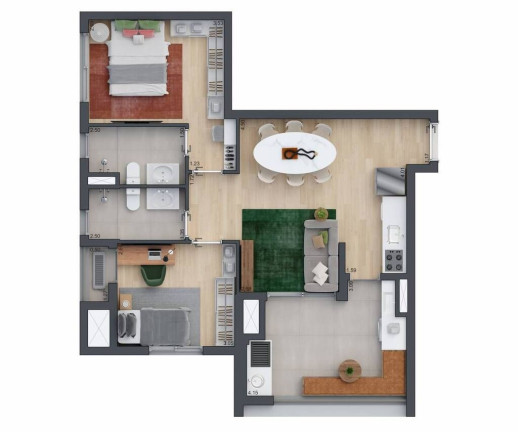 Imagem Apartamento com 2 Quartos à Venda, 109 m² em Brooklin Paulista - São Paulo Imagem Apartamento com 2 Quartos à Venda, 109 m² em Brooklin Paulista - São Paulo