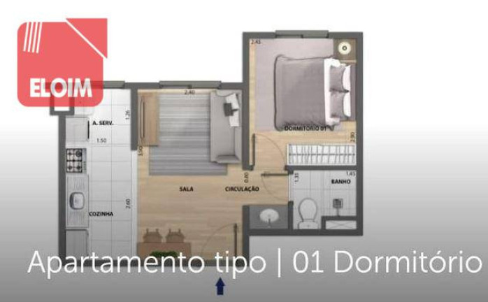 Imagem Apartamento com 1 Quarto à Venda, 31 m² em Barra Funda - São Paulo