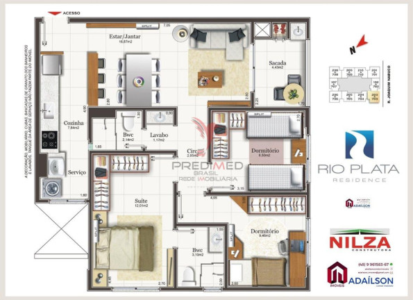 Imagem Apartamento com 3 Quartos à Venda, 8.466 m² em Capoeiras - Florianópolis