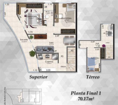 Imagem Casa de Condomínio com 3 Quartos à Venda, 70 m² em Mirim - Praia Grande