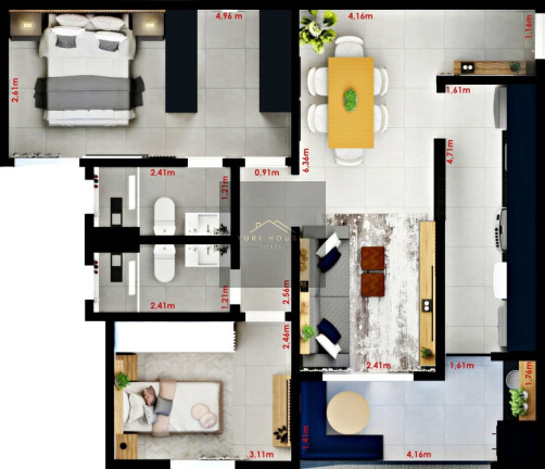 Imagem Imóvel com 2 Quartos à Venda, 70 m² em Residencial Portal Da Mantiqueira - Taubaté